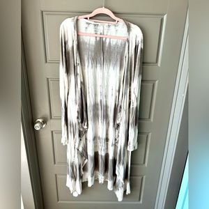 Promesa Grey TieDye Long Cardigan